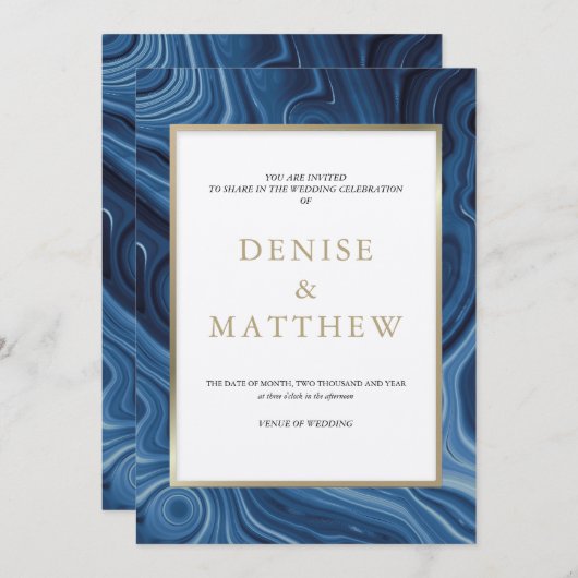 Agate Collectie Uitnodiging (Voorkant / Achterkant)