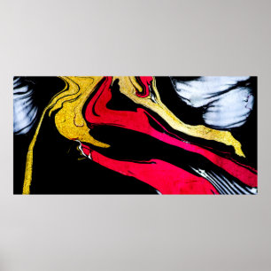 Agate Crystal. Gulden zwijn, artistiek ontwerp. De Poster