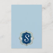 Agate Elegant Blue Blauwgroen Geode Information Informatiekaartje (Achterkant)