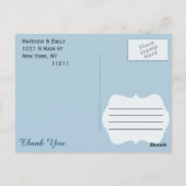 Agate Elegant Blue Blauwgroen Geode Patroon Briefkaart (Achterkant)