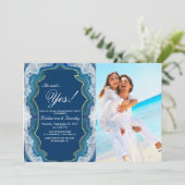 Agate Elegant  Blue Blauwgroen Geode Patroon Kaart (Staand voorkant)