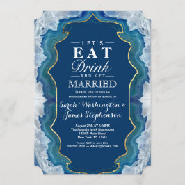 Agate Elegant  Blue Blauwgroen Geode Patroon Kaart