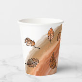 Agate Fall Leaves Papieren Bekers (Voorkant)