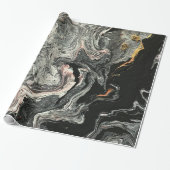 Agate Fluid Marmer Cadeaupapier (Uitgerold)