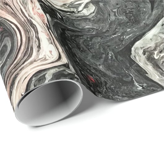 Agate Fluid Marmer Cadeaupapier (Rol Hoek)