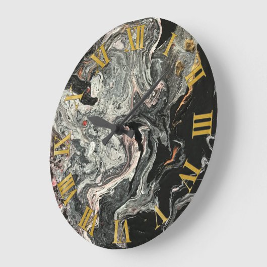 Agate Fluid Marmer Grote Klok (Hoek)