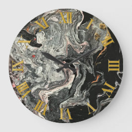 Agate Fluid Marmer Grote Klok