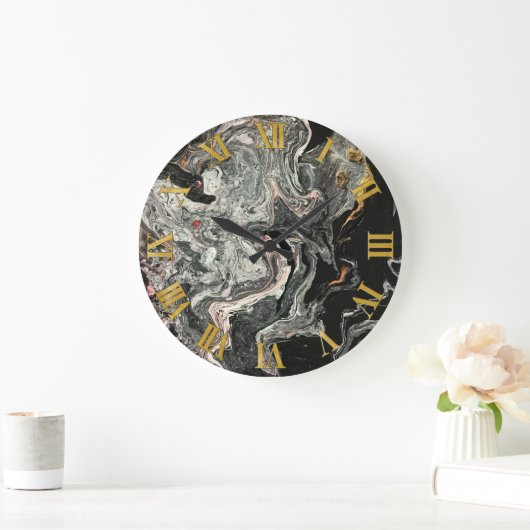 Agate Fluid Marmer Grote Klok (Huis)