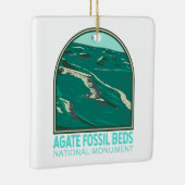 Agate Fossil Beds National Monument  Keramisch Ornament (Rechts)