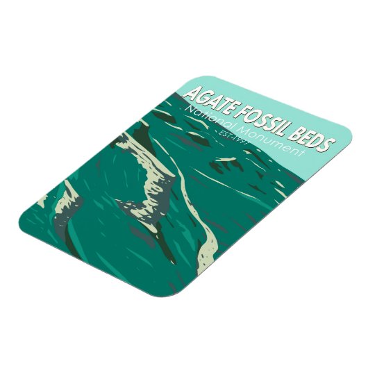 Agate Fossil Beds National Monument  Magneet (Linkerzijde)