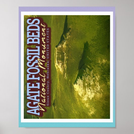 AGATE FOSSIL BEDS NATIONAL MONUMENT - NEBRASKA USA POSTER (Voorkant)
