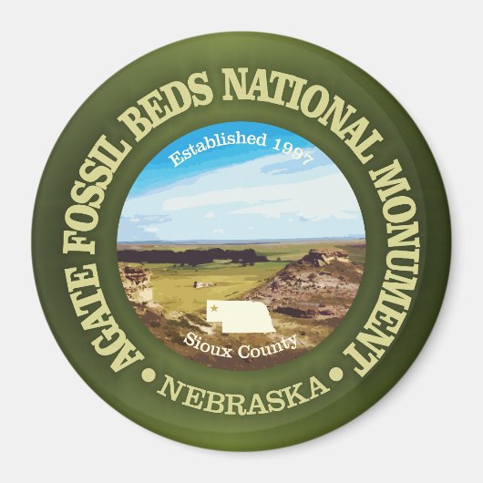 Agate Fossil Beds (NM) Magneet (Voorkant)