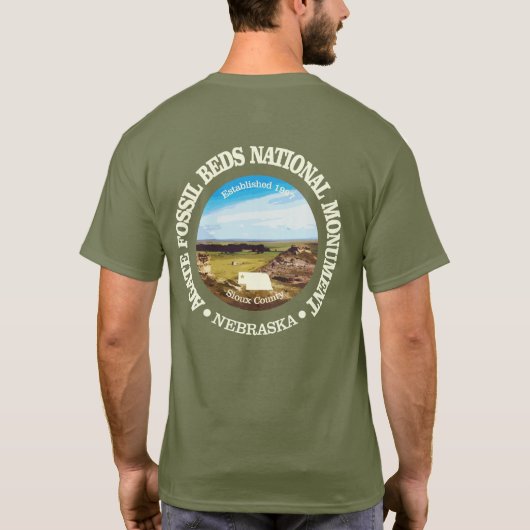 Agate Fossil Beds (NM) T-shirt (Achterkant)