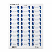 Agate Galaxy Celestial Stars Business Address Etiket (Full Sheet)