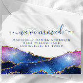 Agate Galaxy Celestial Stars Moving Announding Aankondigingskaart