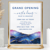 Agate Galaxy Celestial Stars Salon Grand Opening Flyer