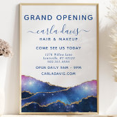 Agate Galaxy Celestial Stars Salon Grand Opening Flyer