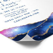 Agate Galaxy Celestial Stars Salon Grand Opening Poster (Hoek)