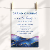 Agate Galaxy Hemelsterren Salon Grand Opening Flyer