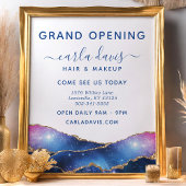 Agate Galaxy Hemelsterren Salon Grand Opening Flyer