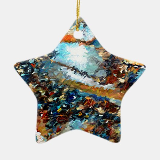 Agate Geode Abstract Keramisch Ornament (Voorkant)