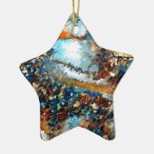 Agate Geode Abstract Keramisch Ornament (Links)