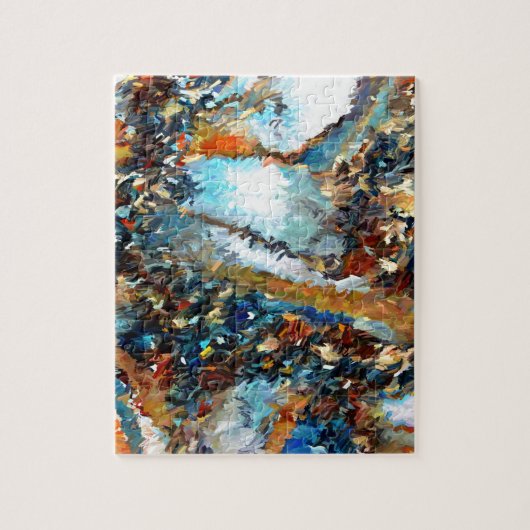 Agate Geode Abstract Legpuzzel (Verticaal)