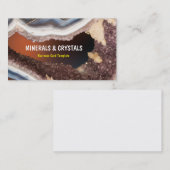 Agate Geode Amethyst Crystals Visitekaartje (Voorkant / Achterkant)