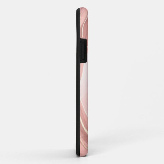 Agate Geode Blush Pink Gold Faux Folie Case-Mate iPhone Case (Achterkant/rechts)