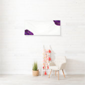 Agate Geode Cosmic Crystals Paars Glitter Banner (Insitu)