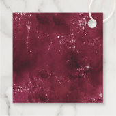 Agate Geode Glitter Dank u Burgundy ID647 Bedankjes Labels (Achterkant)