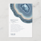 Agate Geode Glitter Details Dusty Blue ID647 Informatiekaartje (Voorkant)
