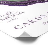 Agate Geode Glitter Kaarten & Gifts Violet ID647 Poster (Hoek)