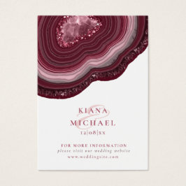 Agate Geode Glitter Website Burgundy ID647 Visitekaartje