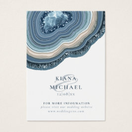 Agate Geode Glitter Website Dusty Blue ID647 Visitekaartje