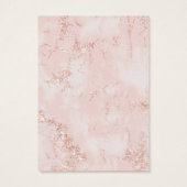 Agate Geode Glitter Website Roos Gold ID647 Visitekaartje (Achterkant)