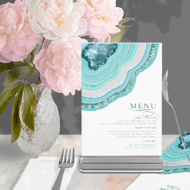 Agate Geode Glitter Wedding Blauwgroen ID647