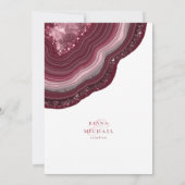 Agate Geode Glitter Wedding Burgundy ID647 (Achterkant)