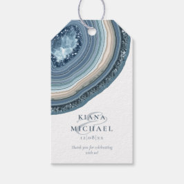 Agate Geode Glitter Wedding Dusty Blue ID647 Cadeaulabel