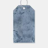 Agate Geode Glitter Wedding Dusty Blue ID647 Cadeaulabel (Achterkant)