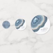 Agate Geode Glitter Wedding Dusty Blue ID647 Confetti (Voorkanten)