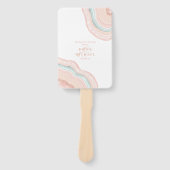 Agate Geode Glitter Wedding Party Roos Gold ID647 Handwaaier (Voorkant)