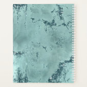 Agate Geode Glitter Wedding Plans Blauwgroen ID647 Planner (Achterkant)
