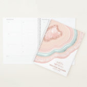 Agate Geode Glitter Wedding Plans Roos Gold ID647 Planner (Display)