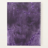 Agate Geode Glitter Wedding Plans Violet ID647 Planner (Achterkant)