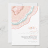 Agate Geode Glitter Wedding Roos Gold ID647 (Voorkant)