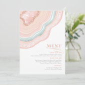 Agate Geode Glitter Wedding Roos Gold ID647 (Staand voorkant)