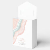 Agate Geode Glitter Wedding Roos Gold ID647 Bedankdoosjes (Geopend)