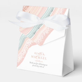 Agate Geode Glitter Wedding Roos Gold ID647 Bedankdoosjes