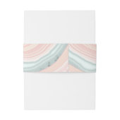 Agate Geode Glitter Wedding Roos Gold ID647 Uitnodigingen Wikkel (Achterkant Voorbeeld)